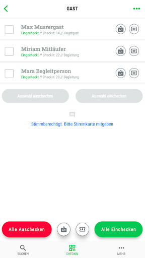 guestoo CheckIn Screen 3