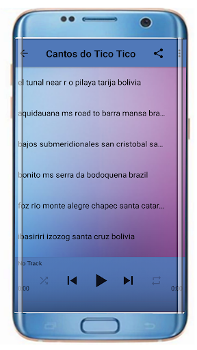 Android application Cantos do Tico Tico Fêmea screenshort