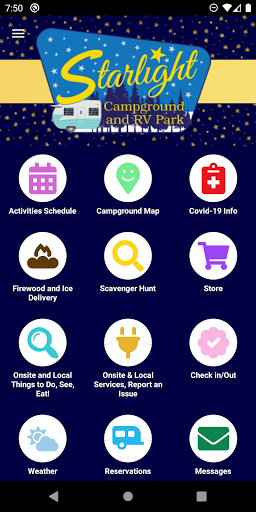 Screenshot of Starlight Campground & RV Park