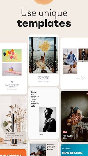 Grids: Giant Square, Templates Screen 2