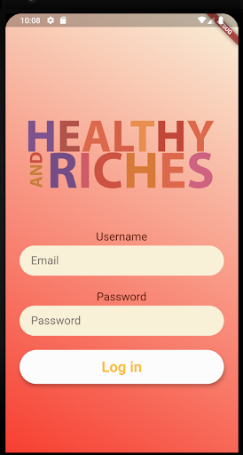 Android application Healthy And Riches screenshort