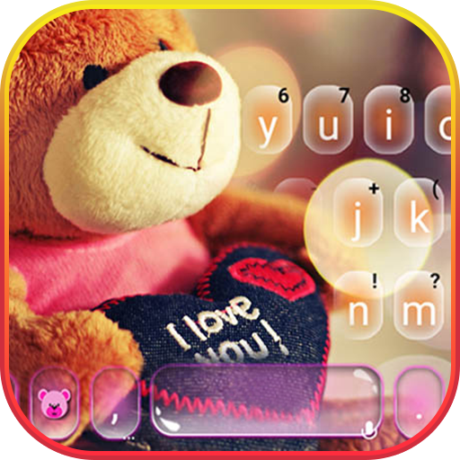 Lovely Brown Teddy Keyboard Th logo