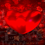 Dark Red Heart LWP icon