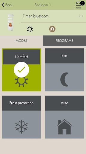Zehnder Control Screen 3