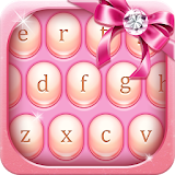 Elegant pink keyboard icon