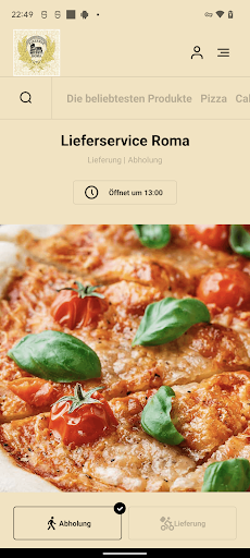 Android application Lieferservice Roma DE screenshort