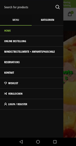 Bistro Orient: Food-App Screen 2