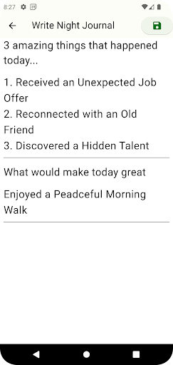 5 minute journal - change life Screen 3