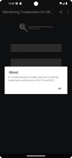 Android application WT monitoring EU and UK screenshort