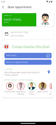 Thunga – Book Your Appointment Screen 2
