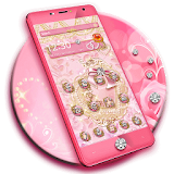 Pink Gold Diamond Live Theme icon