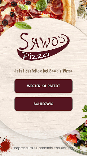 Android application Sawo's Pizza screenshort