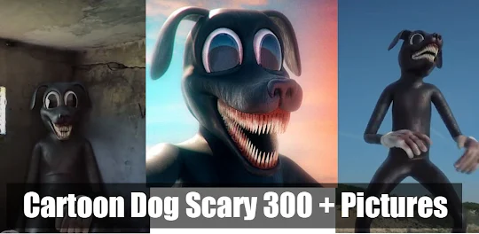Cartoon Dog Scary Wallpaper 4K