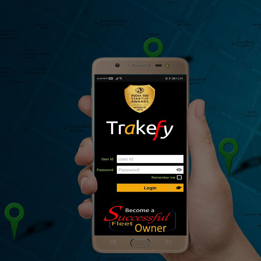 Android application Trakefy screenshort
