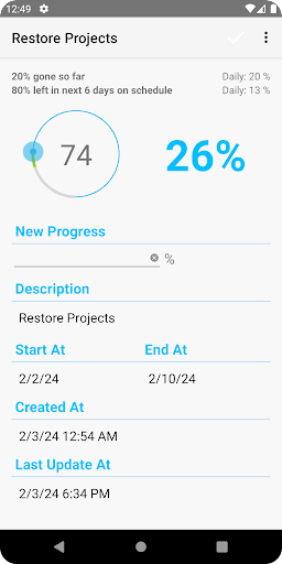 Android application Ticktee for Android 2 screenshort
