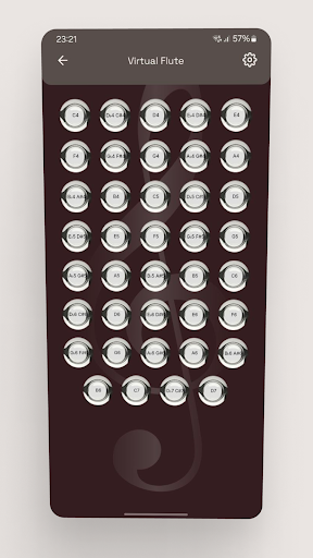 Screenshot of Flute Fingering Chart