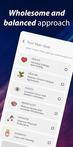 Screenshot of Vital Life: mindbody routines