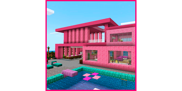 casa de minecraft de color rosa｜TikTok Search