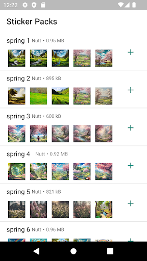 Android application Spring WAStickers screenshort
