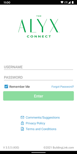 Android application The Alyx Connect screenshort