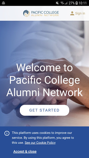 Android application Pacific College Alumni Network screenshort