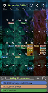 Calendar Widget Month with Agenda