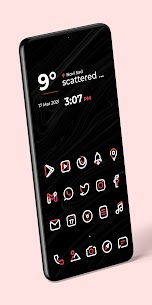 Aline Red: linear icon pack 1.7.2 Apk 3