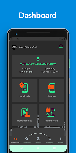 Android application West Wood Clubs screenshort
