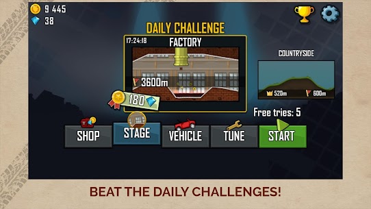 Hill Climb Racing (MOD, Unlimited Money)Download  Free On Android 5