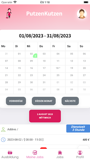 PutzenKutzen Dienstanbieter Screen 2