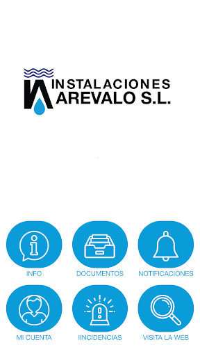 Android application Instalaciones Arévalo screenshort