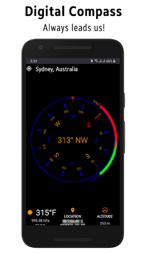 Android application Digital Compass for Android screenshort