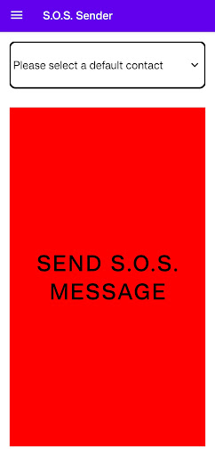 S.O.S. Sender Screen 3