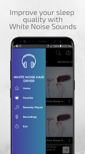 White Noise Hair Dryer Sleep