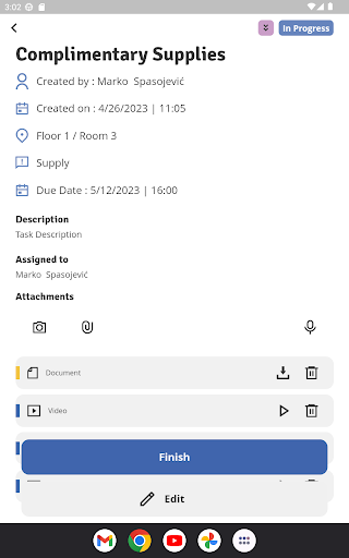 Screenshot of Task Inspector