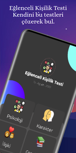 Android application Eğlenceli Kişilik Testi screenshort