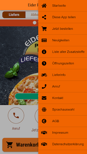 Eider Pizza-Service Screen 3