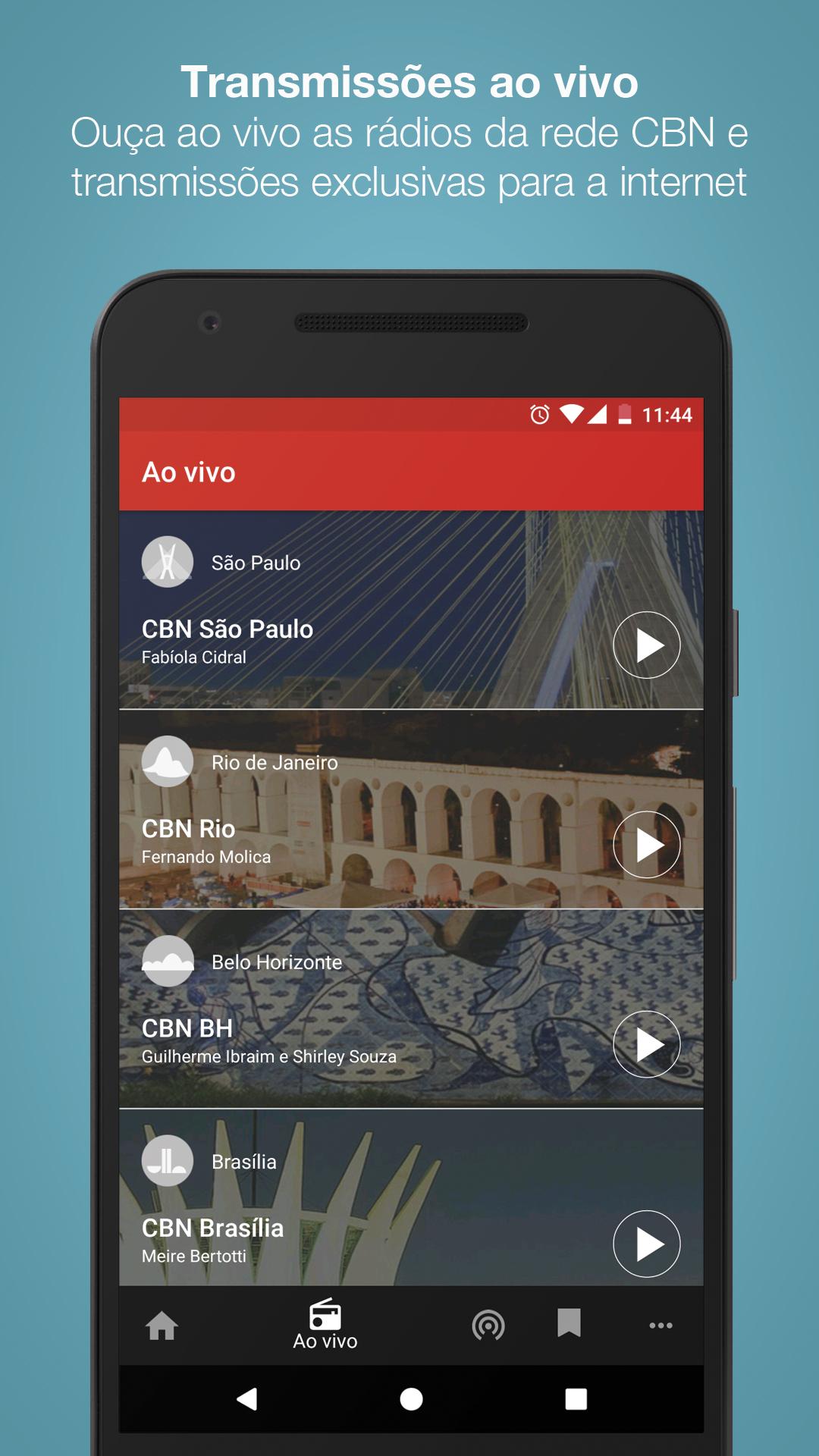 Android application Rádio CBN screenshort