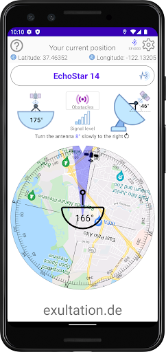 Satellite Finder (DishAligner) Screen 3