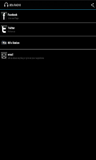 Android application 80's RAD10 screenshort
