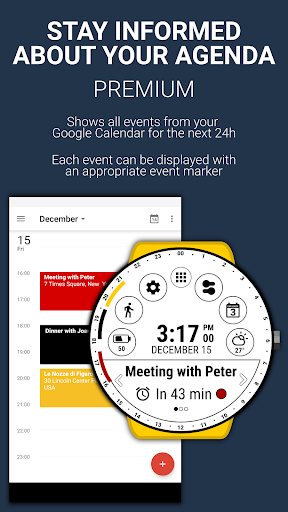 Android application Calendar Watch Face screenshort
