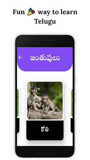Telugu Learning App Screen 3