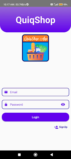 QuiqShop Demo App Screen 2