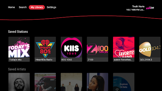 iHeartRadio for Android TV 2