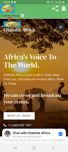 Android application Chatnite Africa screenshort