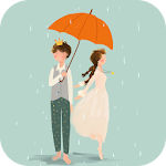 Cover Image of Download Rainy Romance Live Wallpaper  APK