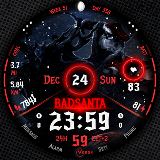 Bad Santa Christmas Digital logo