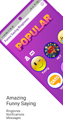 Android application Funny Saying Ringtones screenshort