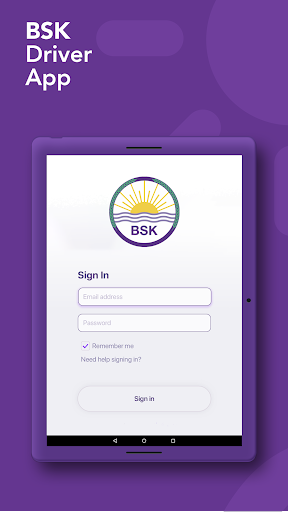 Android application BSK Driver screenshort