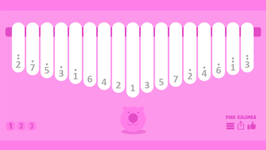 Captura 1 Pink Kalimba - Thumb Piano android